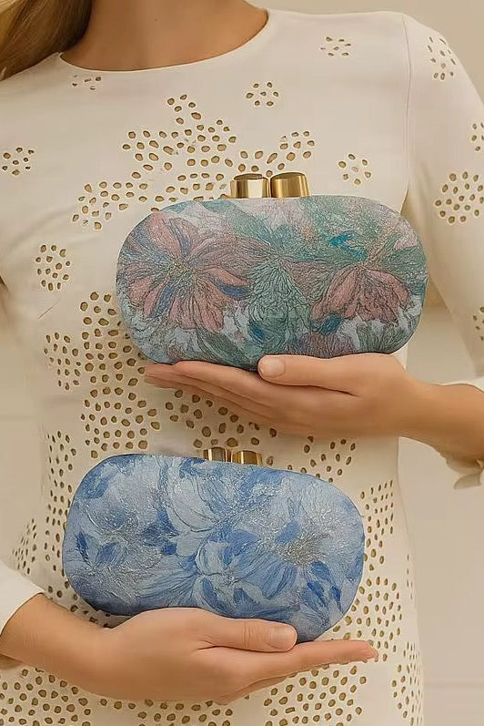 Jacquard party purse