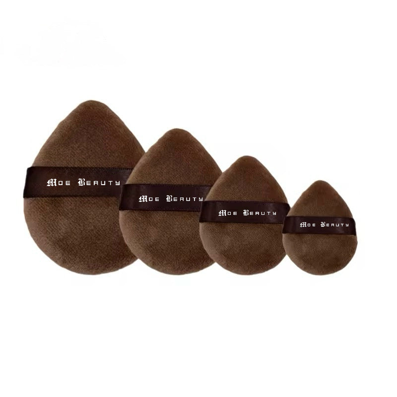Velvet Drop shaped powder puff ( 4 in 1 set)