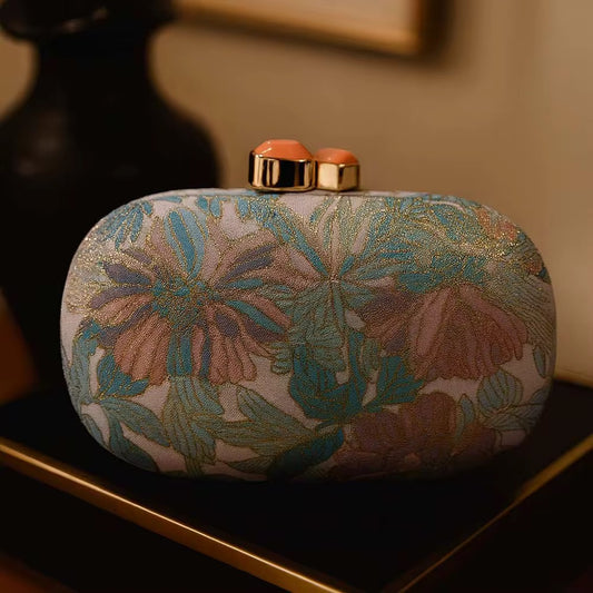 Jacquard party purse