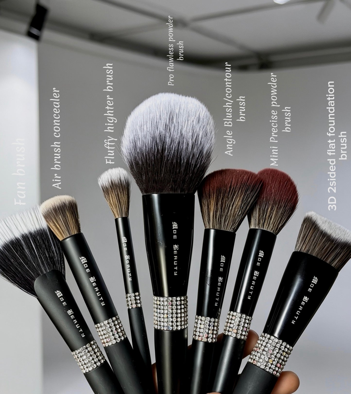 LUXE RHINESTONED BRUSH SET 2.0