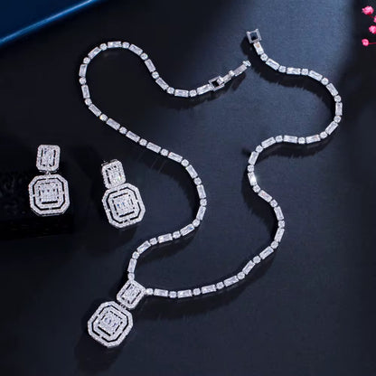 Diamanté Swarovski minimalist bridal set
