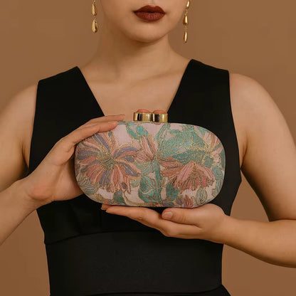 Jacquard party purse