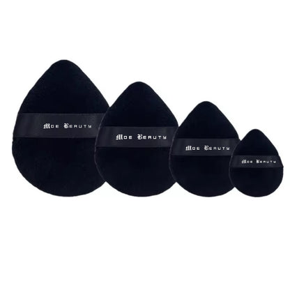 Velvet Drop shaped powder puff ( 4 in 1 set)